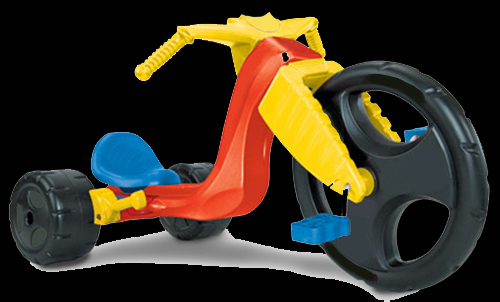 The Original Big Wheel 16" Spin-Out Racer   with Hand Brake Version Teal/Yellow 