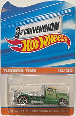 hot wheels Mexico 2015 Turbine Time 10 Green